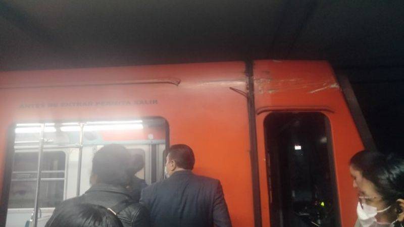 Se ladea tren de la Línea 6 del metro de la CDMX