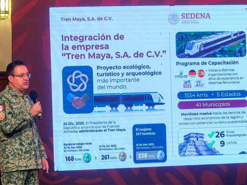 Sedena da fecha de inicio de operaciones del Tren Maya 