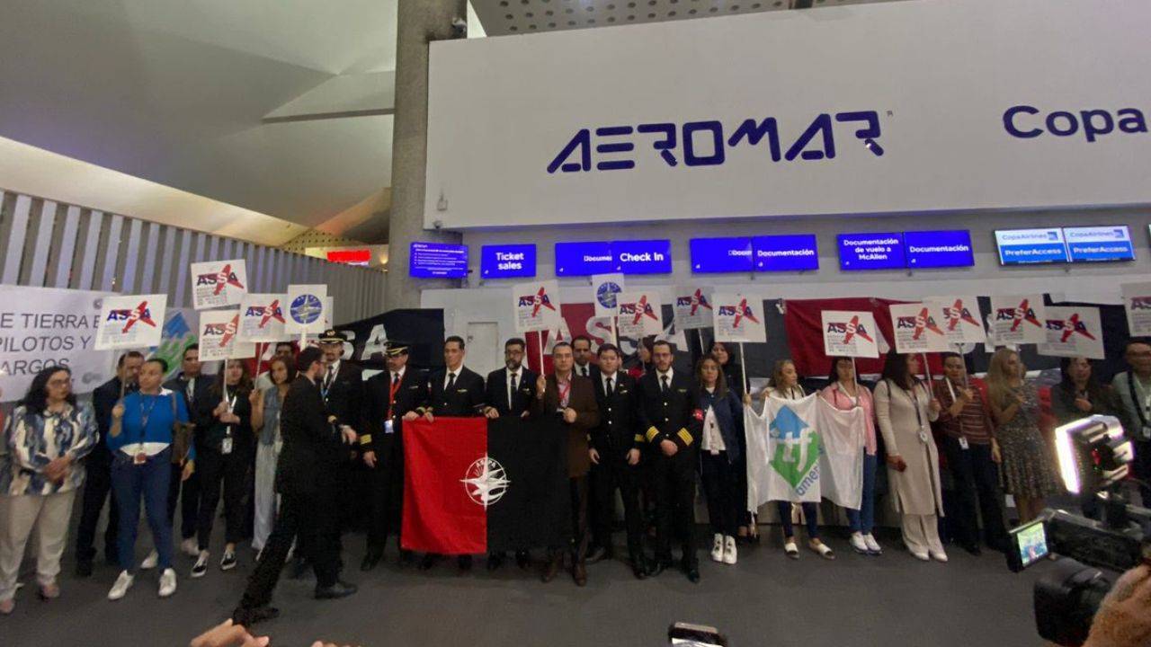 Estalla huelga en Aeromar tras suspensión de operaciones en el AICM