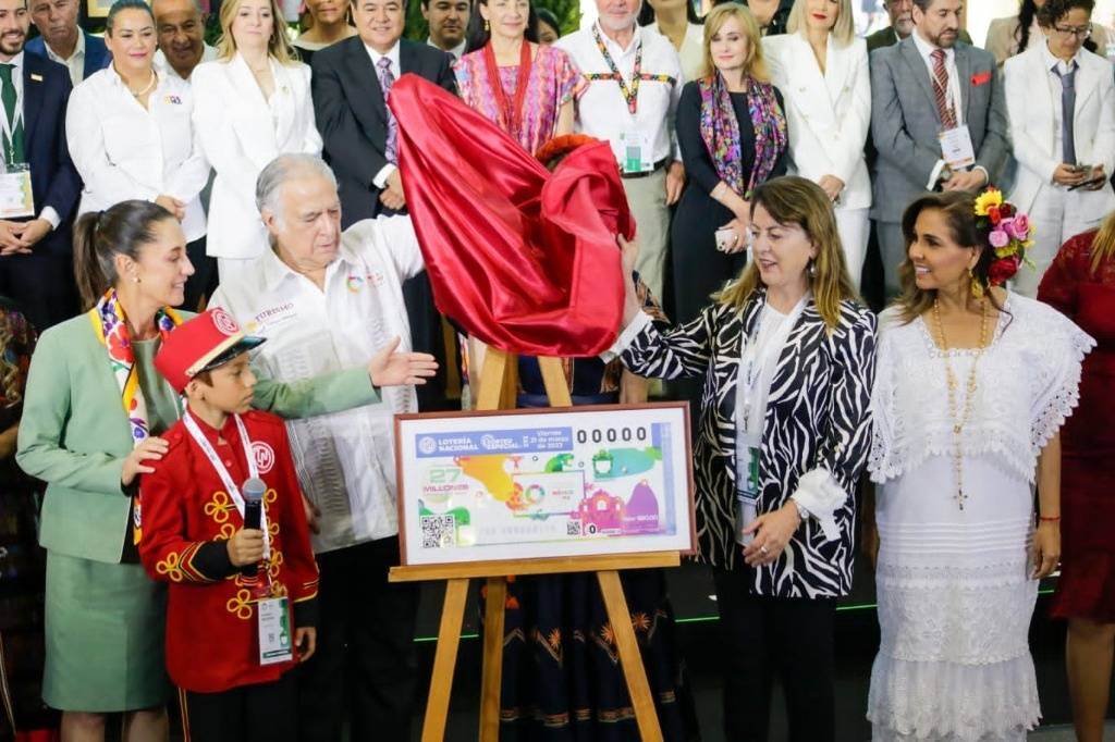 Tianguis turístico 2023, el nuevo billete de la Lotería Nacional 