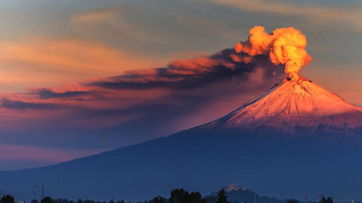 Volcán Popocatépetl baja a semáforo amarillo fase II