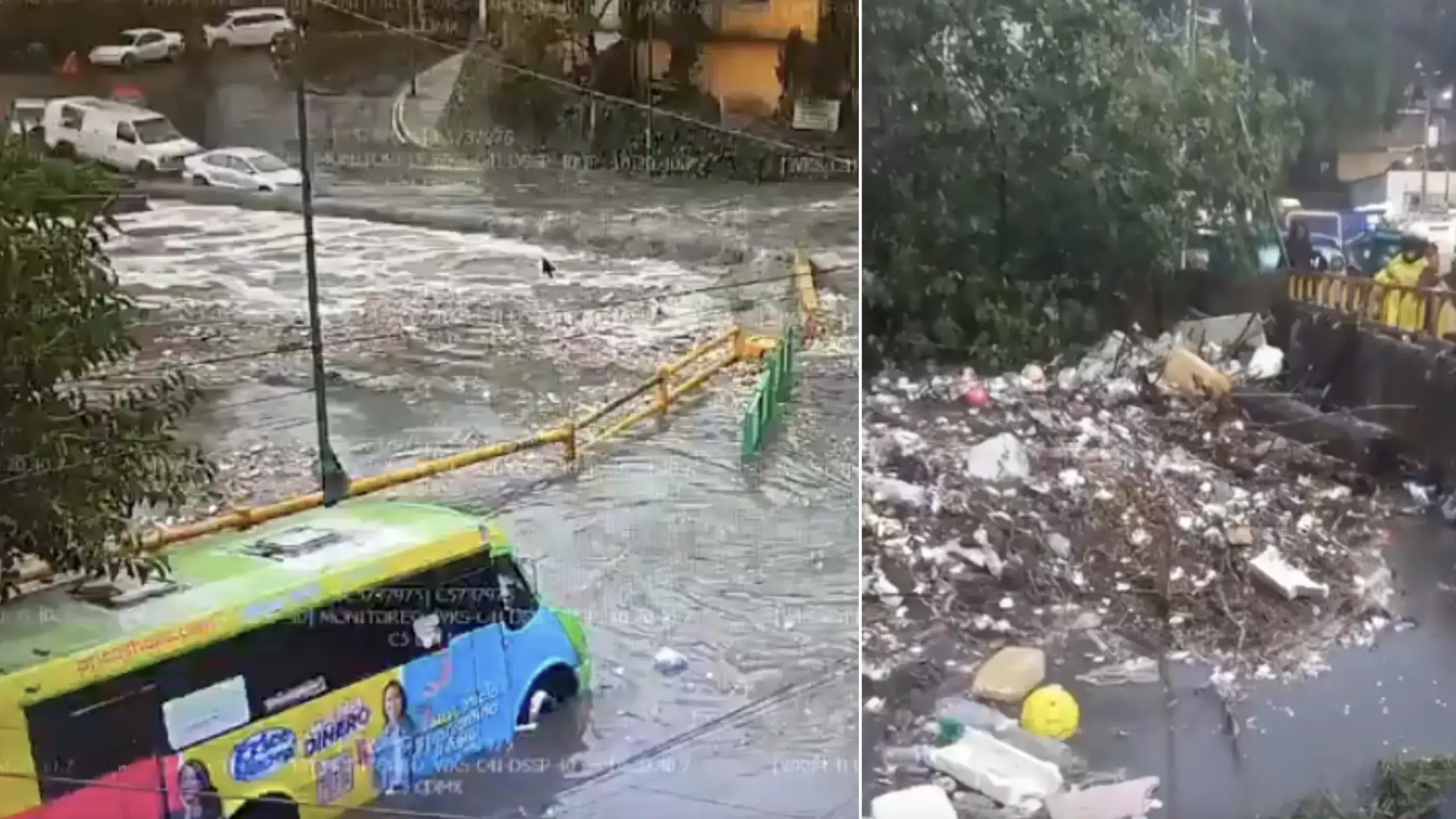 Álvaro Obregón en alerta púrpura por intensas lluvias: se desborda la presa Becerra y se inunda Avenida Jalalpa