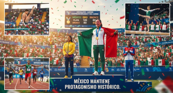 México mantiene protagonismo en los Juegos Centroamericanos y del Caribe