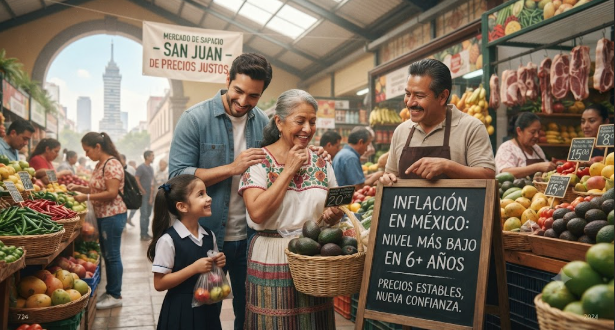 La inflación en México baja a su nivel más bajo en más de seis años