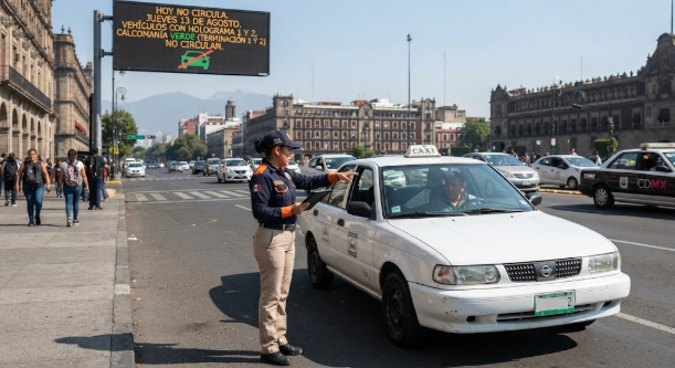 Hoy No Circula aplica este jueves 13 de agosto en la Ciudad de México