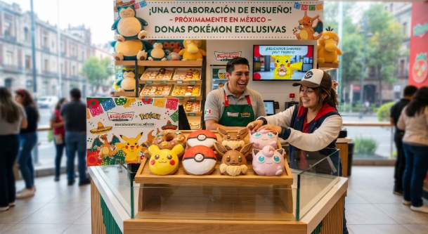 Pokémon y Krispy Kreme preparan una colaboración especial para México