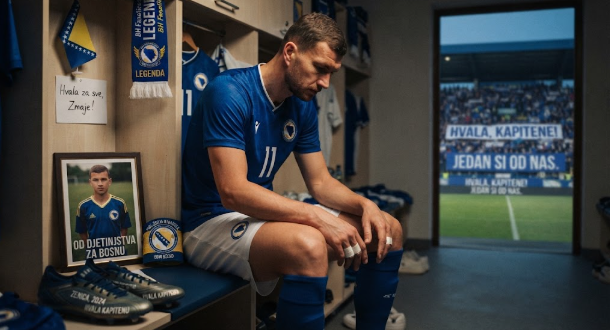 Edin Džeko prepara su último partido con Bosnia-Herzegovina