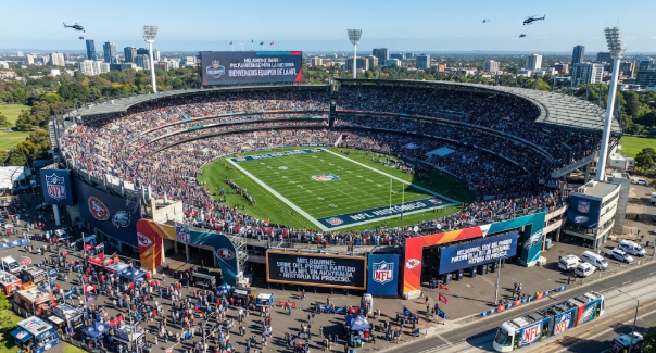 Melbourne se prepara para recibir un partido histórico de la NFL