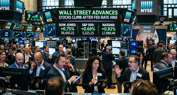 Wall Street registra avances tras el aumento de tasas de la Reserva Federal
