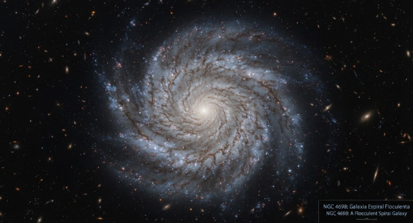 Hubble captura una galaxia “fuera de sincronía” a 55 millones de años luz