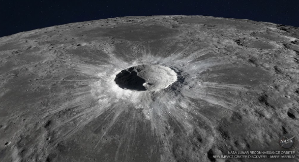NASA descubre un nuevo cráter en la Luna