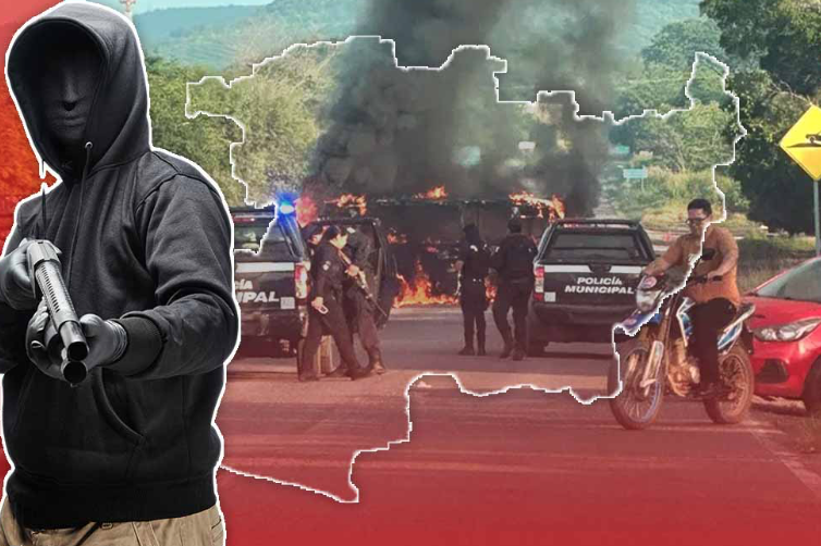 Ataques incendiarios y fuertes balaceras en Michoacán 