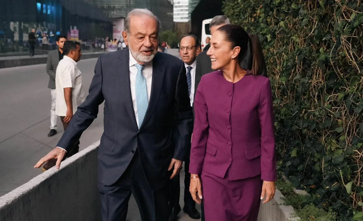 Reunión de Claudia Sheinbaum con Carlos Slim