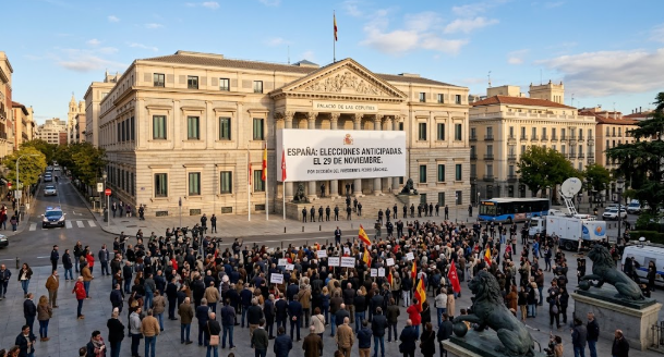 España irá a elecciones anticipadas el 29 de noviembre tras decisión de Pedro Sánchez