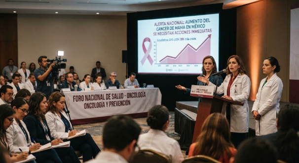 Especialistas alertan por el aumento del cáncer de mama en México