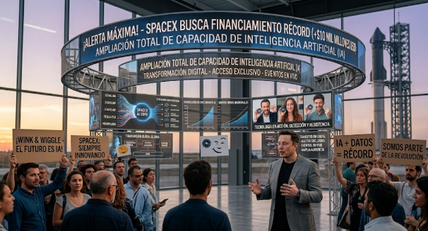 SpaceX busca financiamiento récord para ampliar su capacidad de inteligencia artificial
