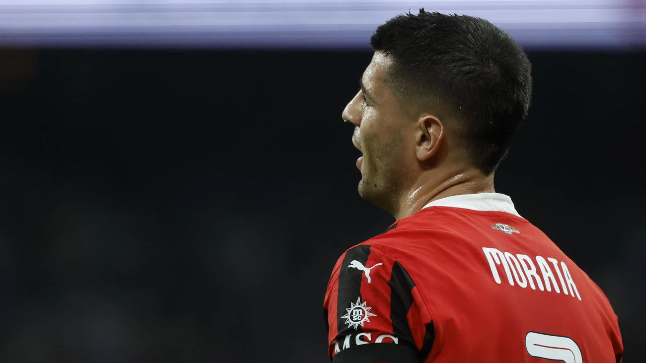 Morata, hospitalizado tras golpe en entrenamiento con el Milan