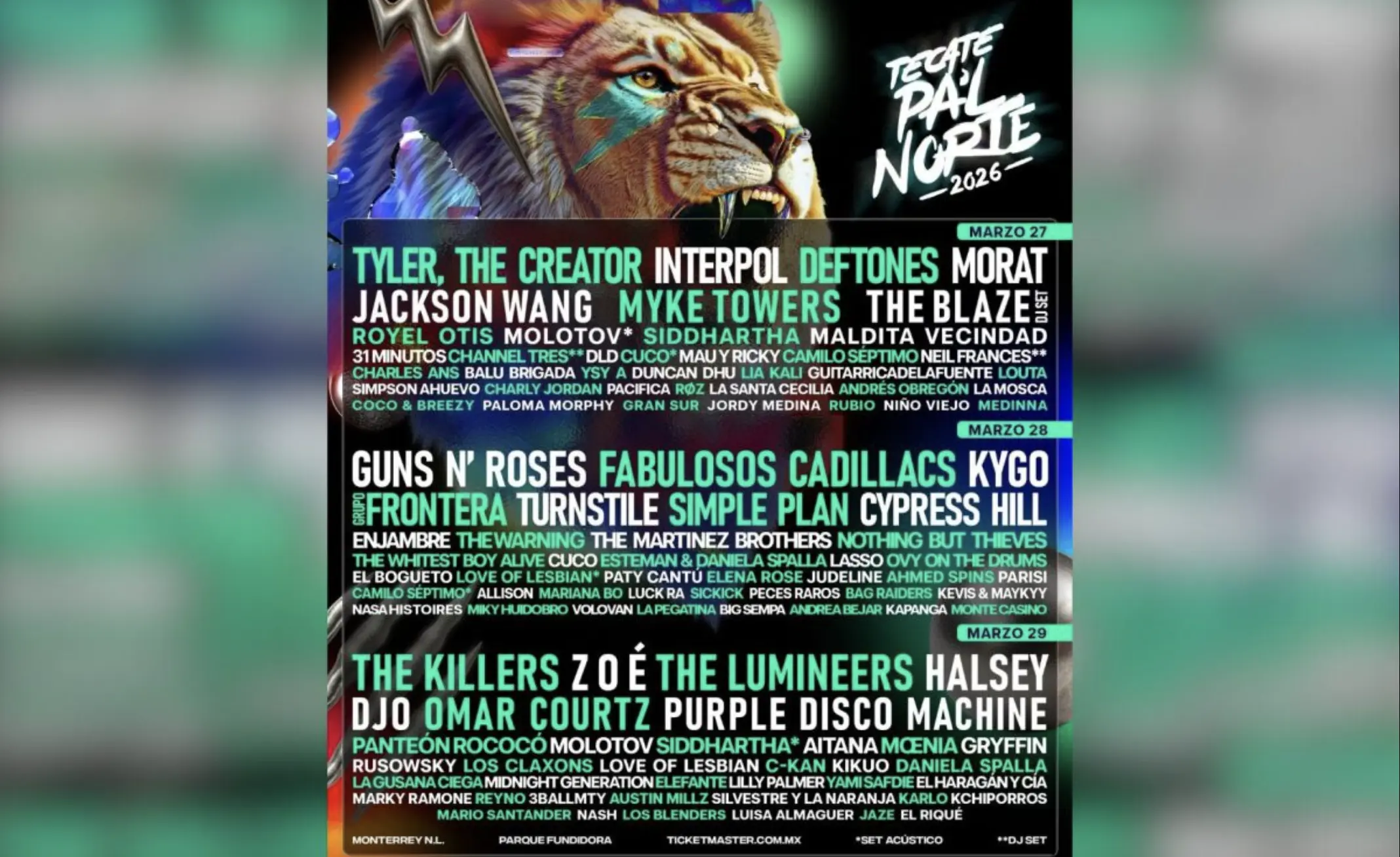 Pal' Norte da a conocer su cartel para la edición 2026