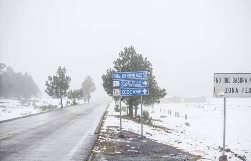 Cae nieve en CDMX: el Ajusco, Milpa Alta y Cuajimalpa se pintan de blanco